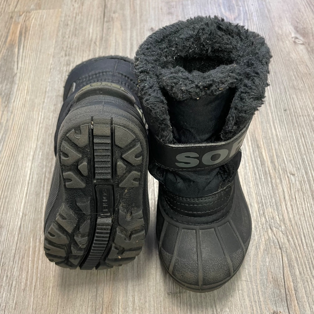 Black Sorel Winter Boots, 6T