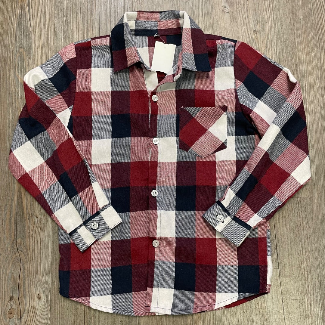 Multi Colour Flannel Shirt Long Sleeve, 7-8Y