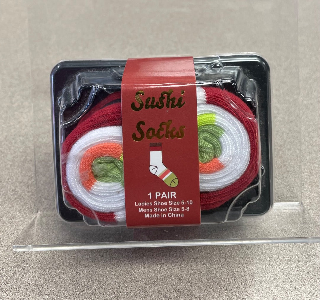 Multi Colour Sushi Socks, 5-10Y Shoe Size
