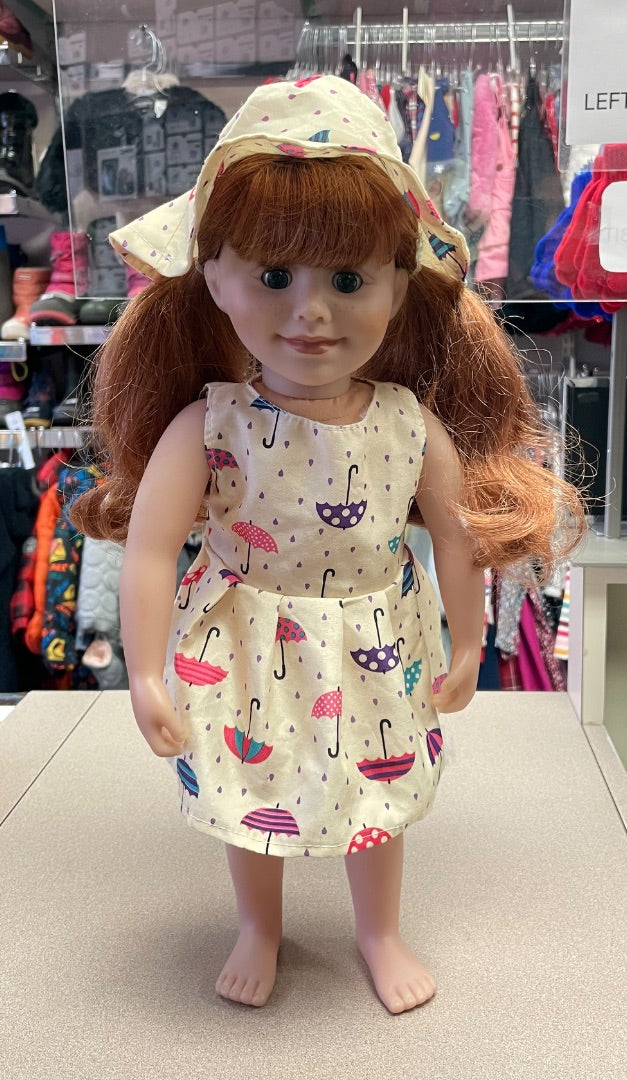 Auburn Hair Maple Lea Doll, 18 Inch