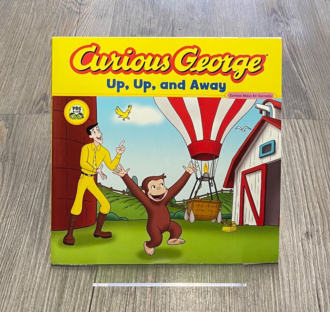 Yellow Curious George Up, Up, and Away, Paperback