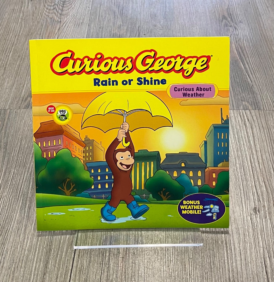 Yellow Curious George Rain or Shine, Paperback