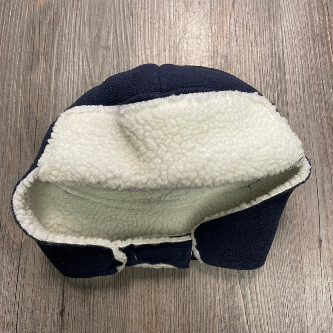 Navy Roots Sherpa Lined Hat, 6-18M