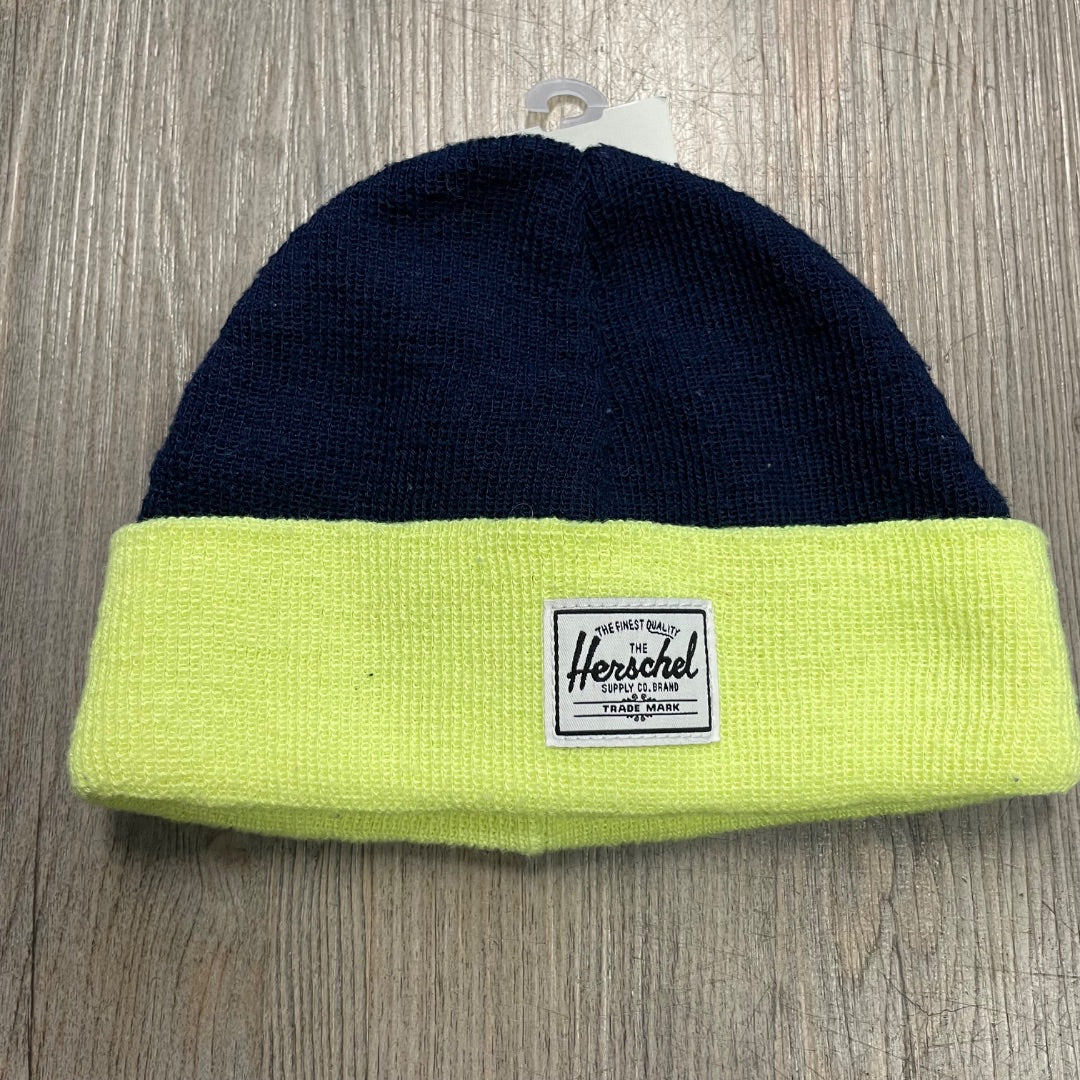 Navy Lime Herschel Knit Beanie, 0-3M
