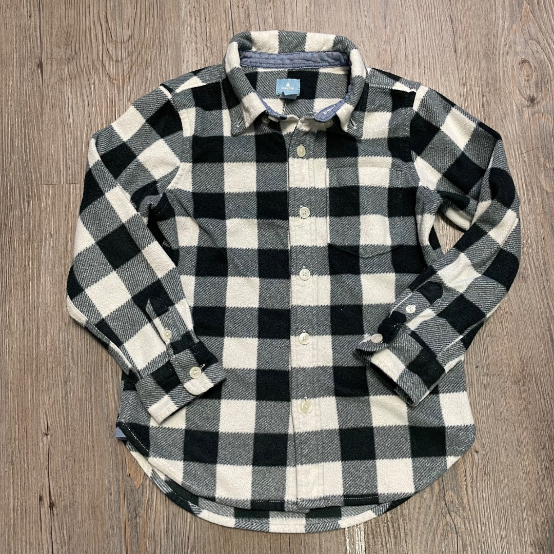 Check Gap Fleece Shirt,5Y