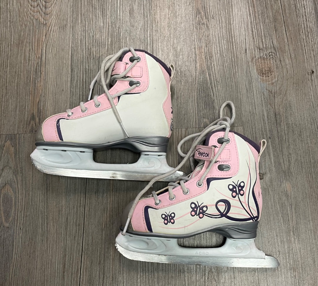 Pink,Purple Reebok Figure Skate, 13Y