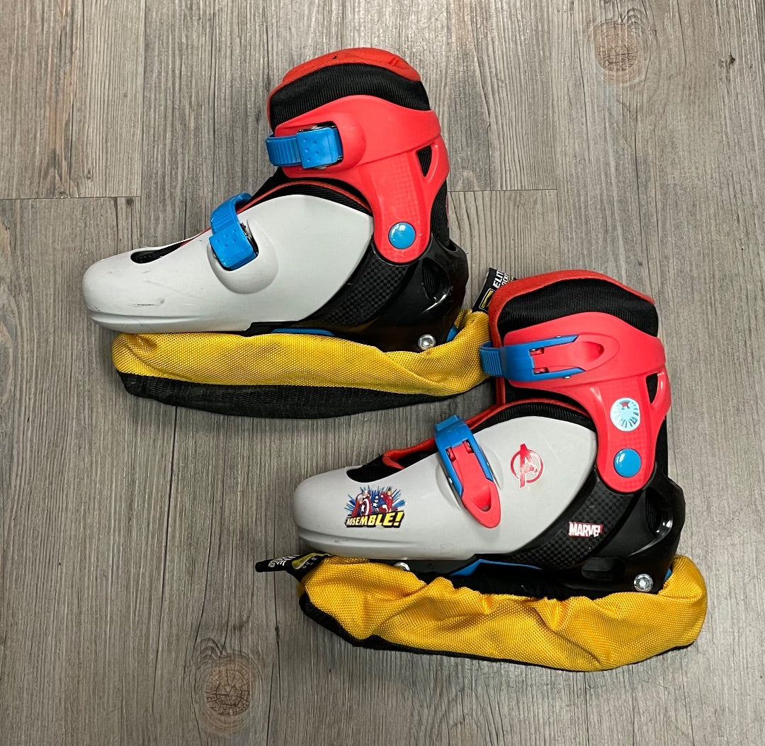 Red Grey Avengers Marvel Hockey Skates, 12-2Y