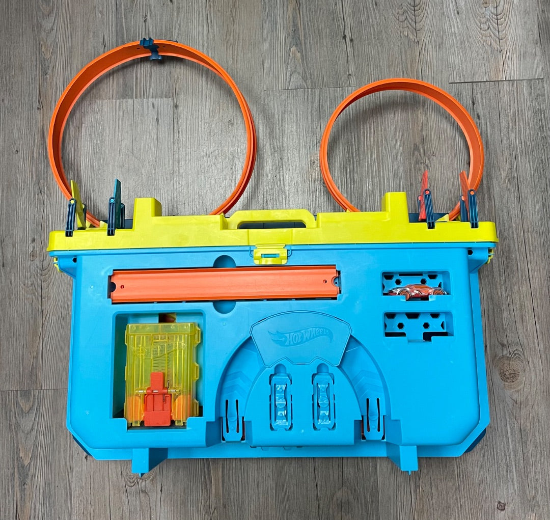 Blue/Orange Hot Wheels Hot Wheels Track Builder Unlimited Rapid Launch