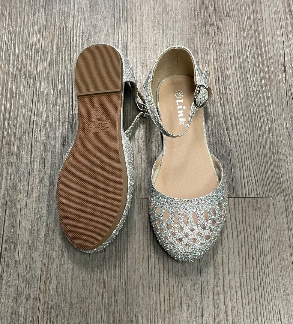 Silver Link Flat Shoes, 12Y