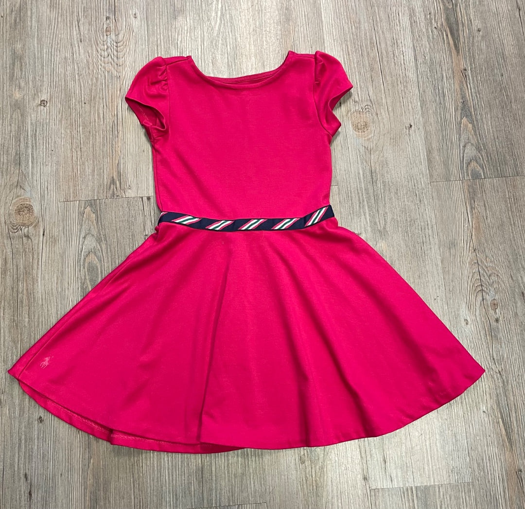 Raspberry Polo Ralph Lauren SSL Dress, 6Y