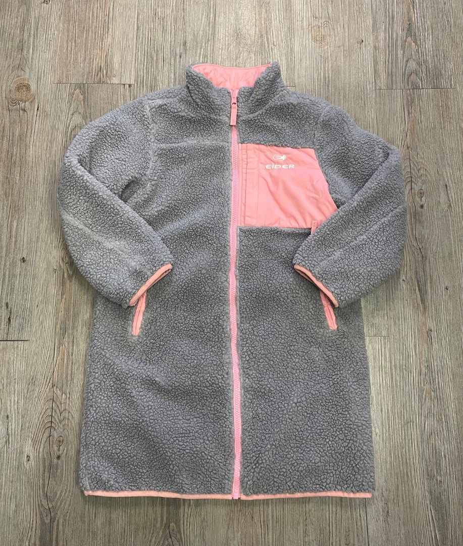 Pink,Grey Eider Reversible Coat, 8-9Y