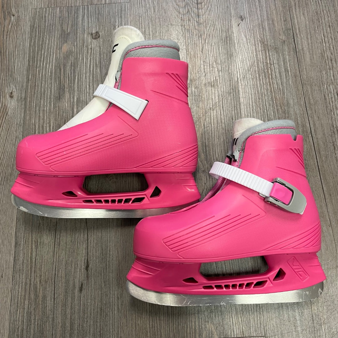 Pink Bauer Hockey Skates, 12-13Y