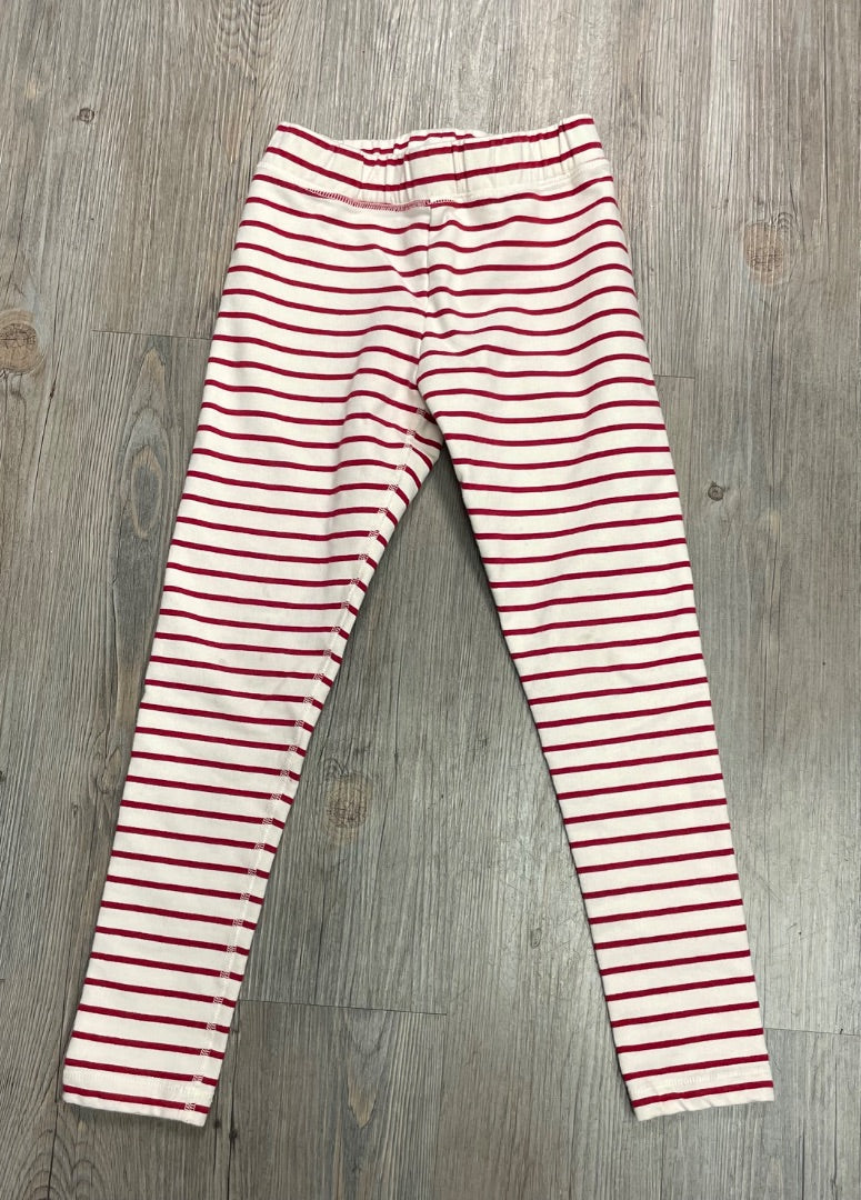 Red Striped Hanna Anderson Legging, 8Y
