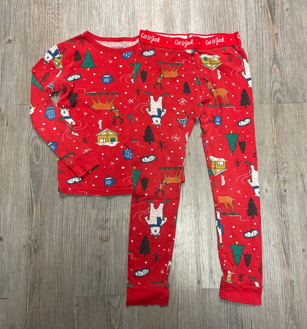 Red Cat & Jack 2PC Holiday PJ Set, 8Y
