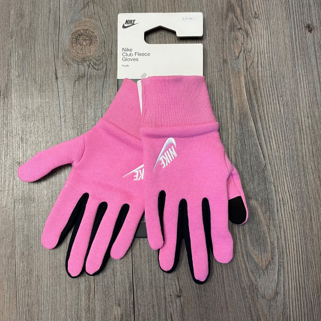 Pink Nike Gloves, Small Youth