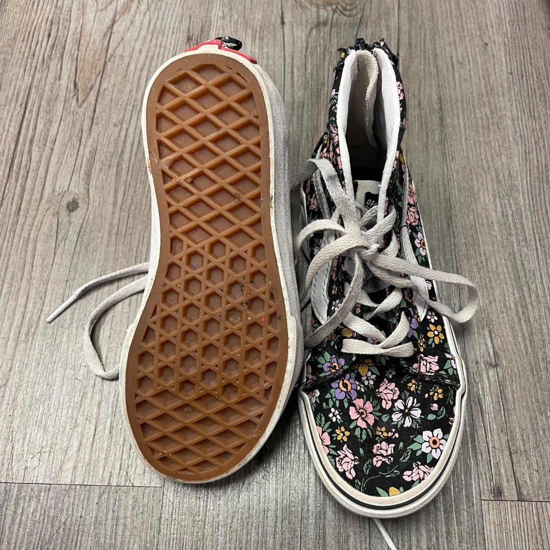 Floral Vans Lace Up Sneaker, 11Y