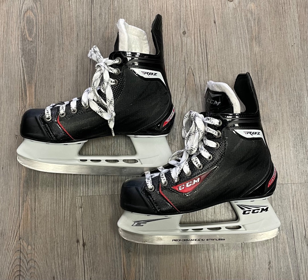 Black CCM RBZ Custom01 Hockey Skates, 7Y Senior