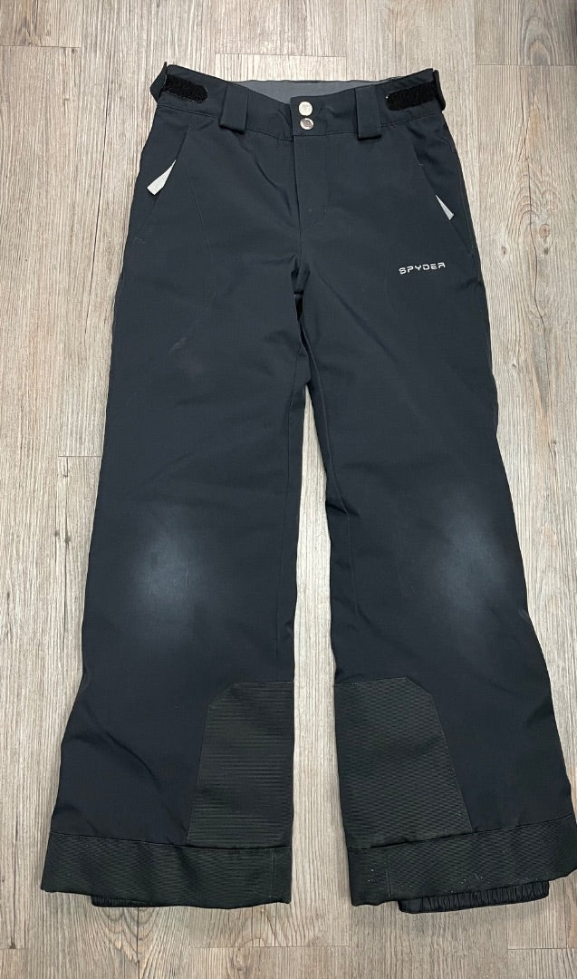 Black Spyder Snow Pants, 10Y