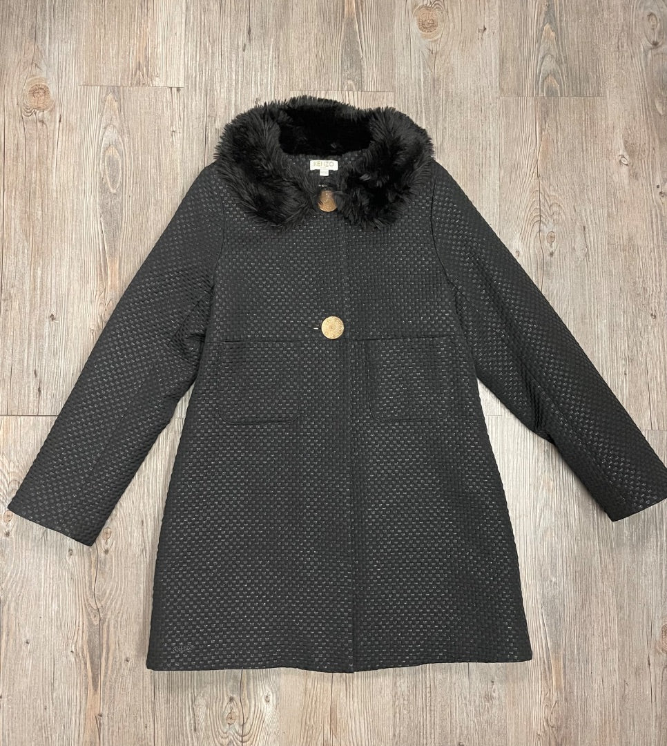 Black with Gold Kenzo Dress Coat, 10Y