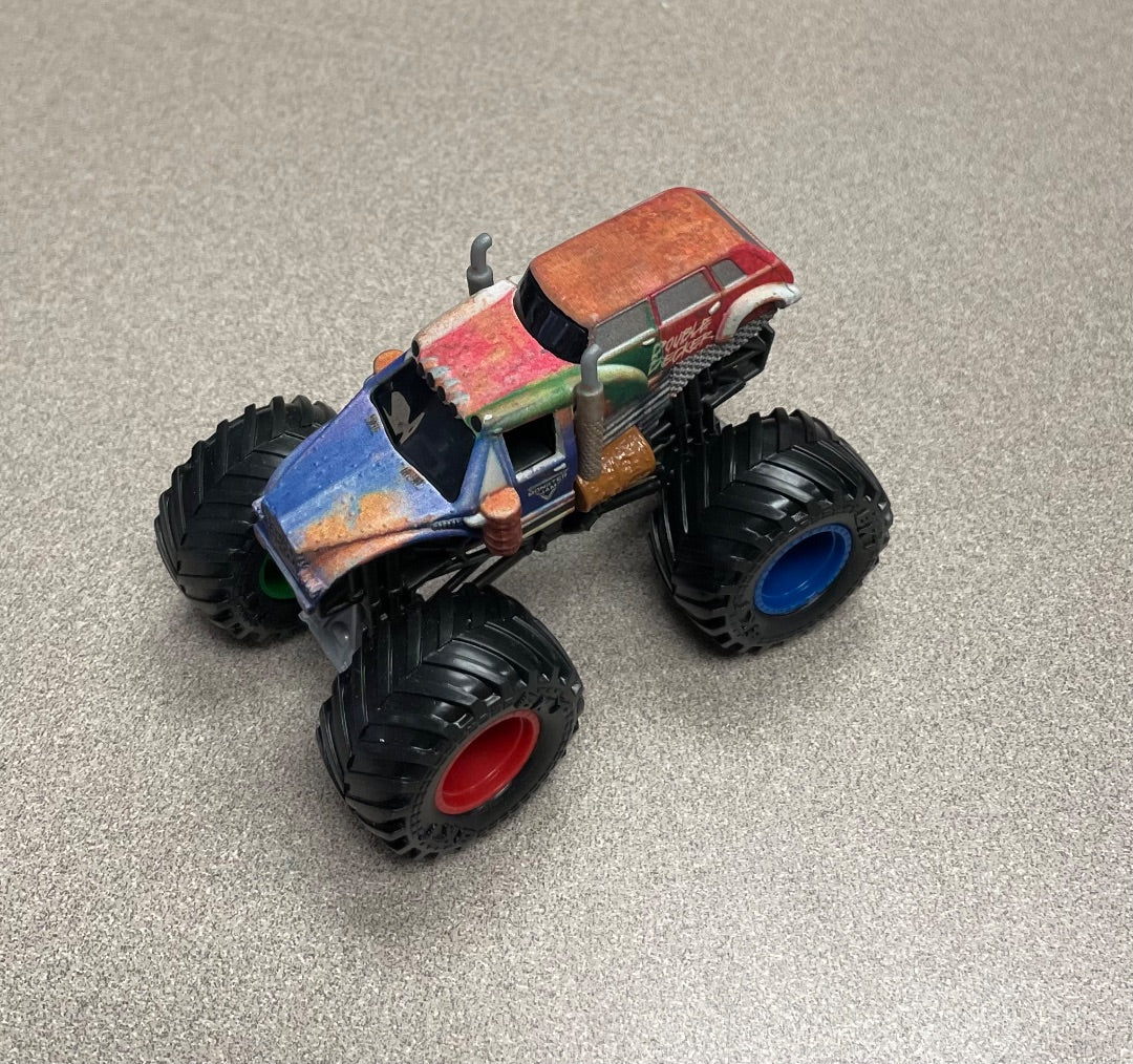 Multi Colour Monster Truck Double Decker, 3Y+