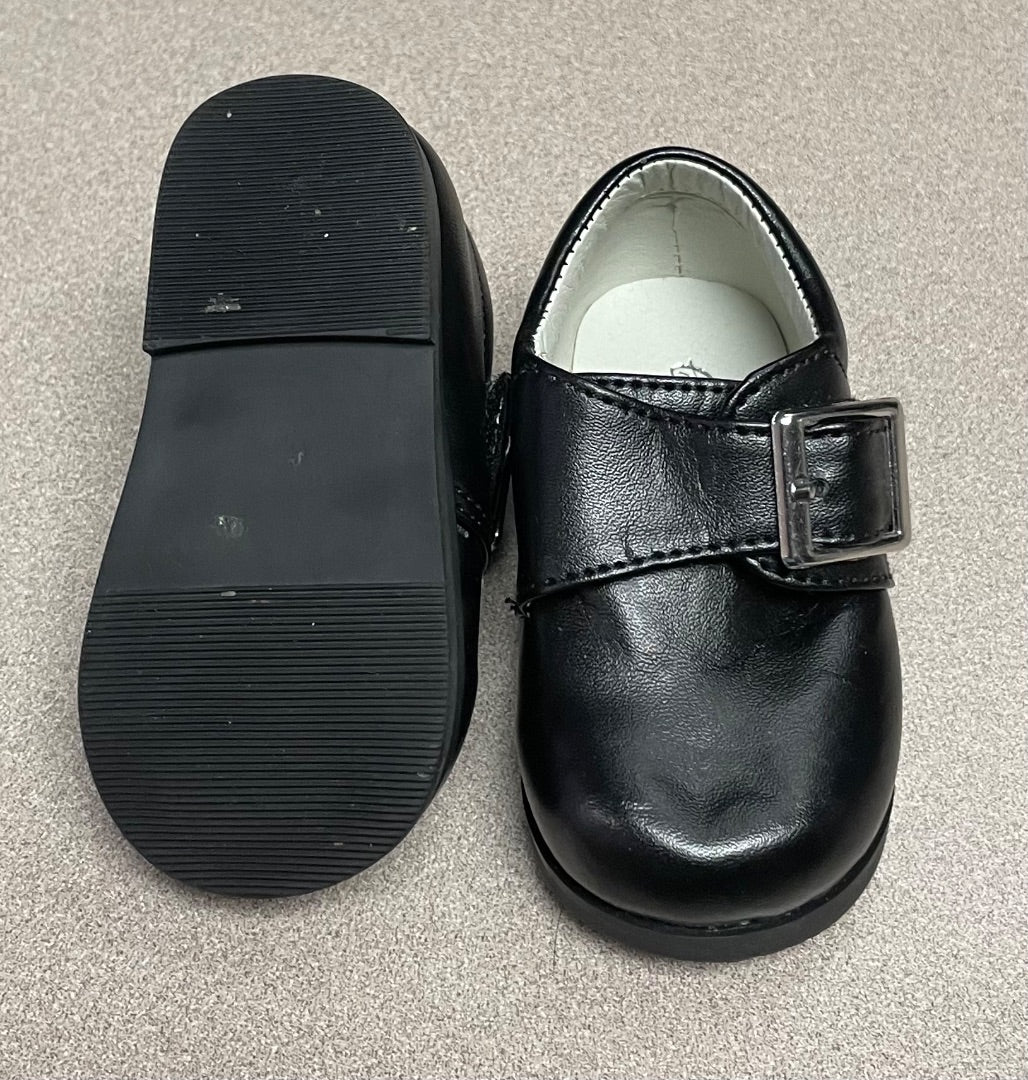 Black Colour Road Baby Dress Shoes, 9-12M