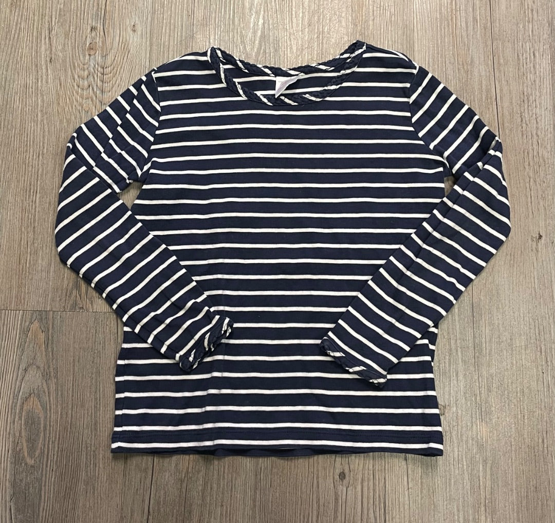 Navy Hanna Anderson LS Top, 6-7Y
