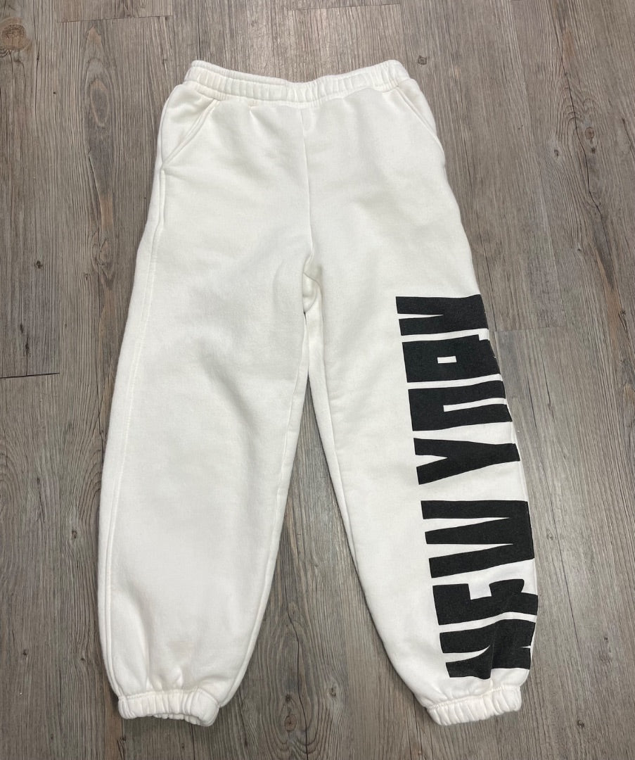 White Zara Sweat Pants 11-12Y