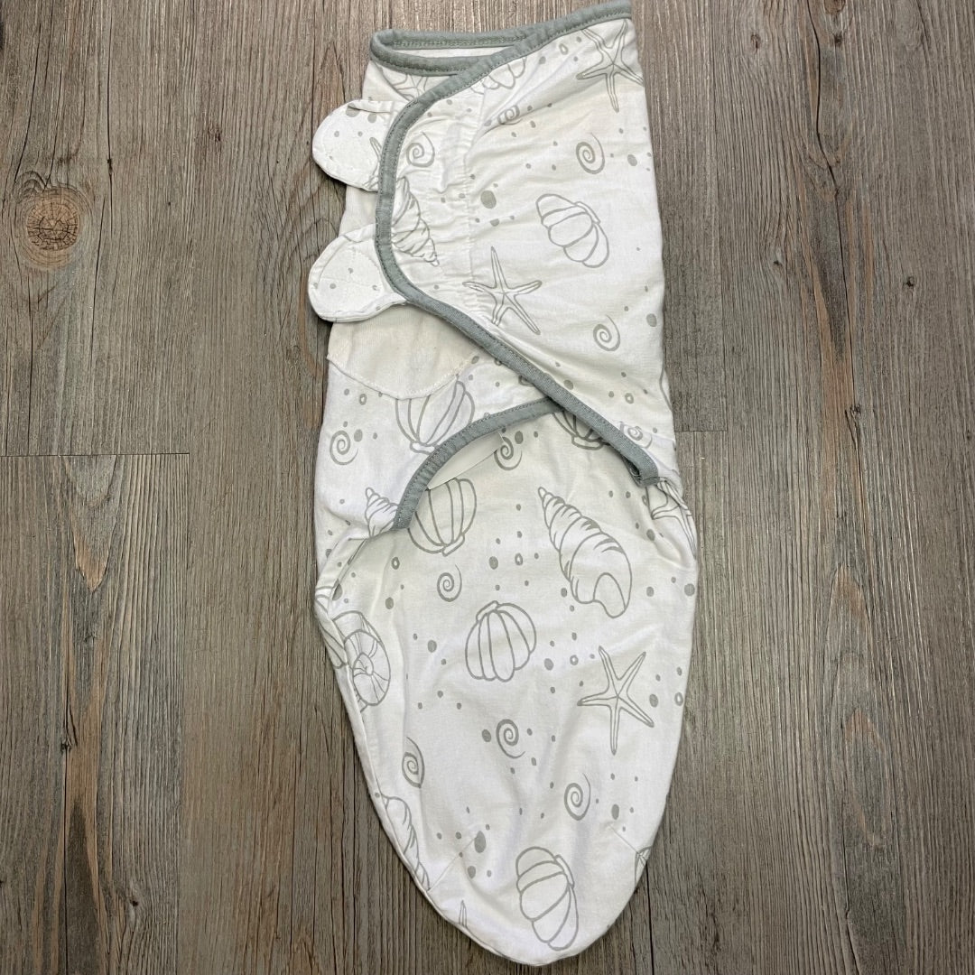 Seashell Pattern Baby Swaddle, 0-3M