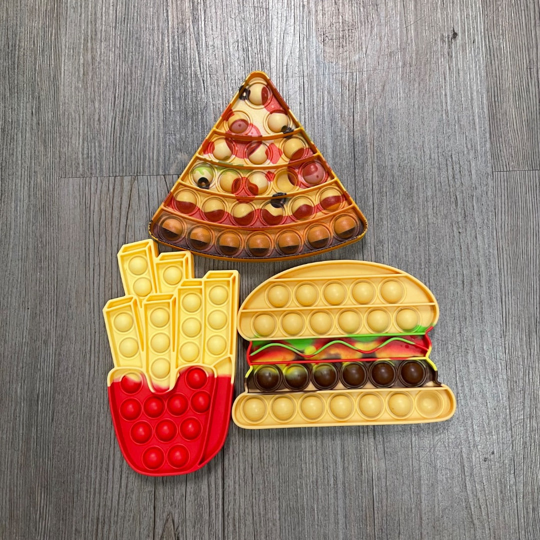Multi 3 pcs Bubble Fidget Fast Food