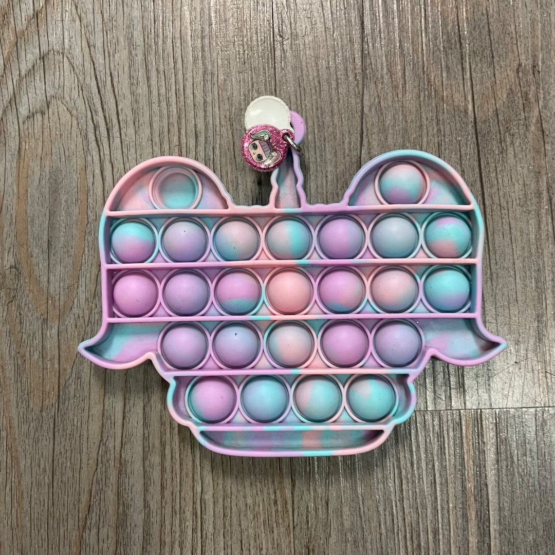 Pink/Purple LOL Head Bubble Fidget Toy