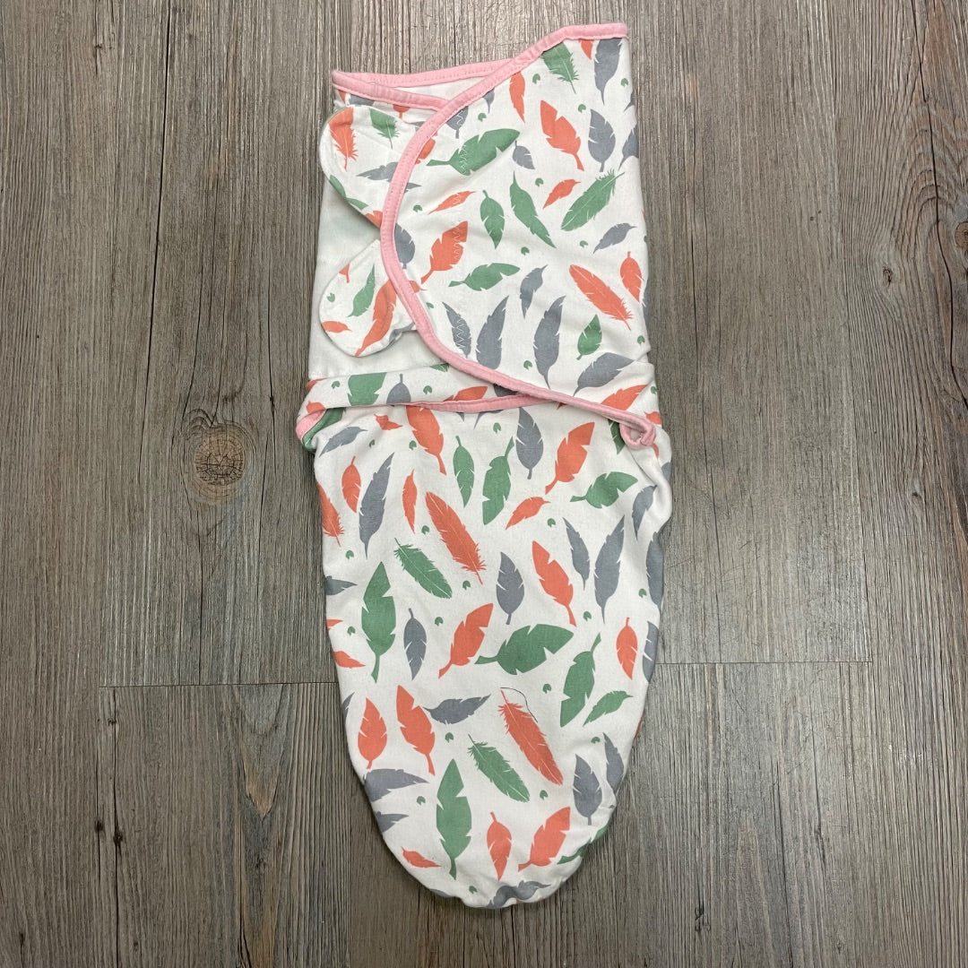 Leaf Feather Pattern Gllquen Baby Swaddle, 0-3M