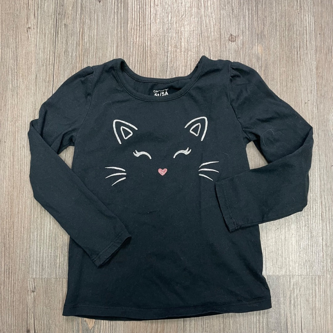 Black Carters LS Top, 5Y