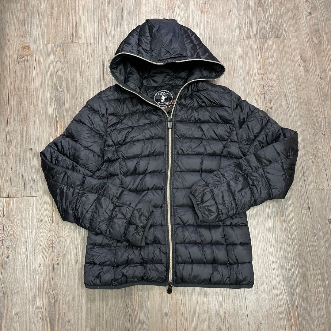 Black Save the Dock Down Alternative Puffer Jacket, 14Y