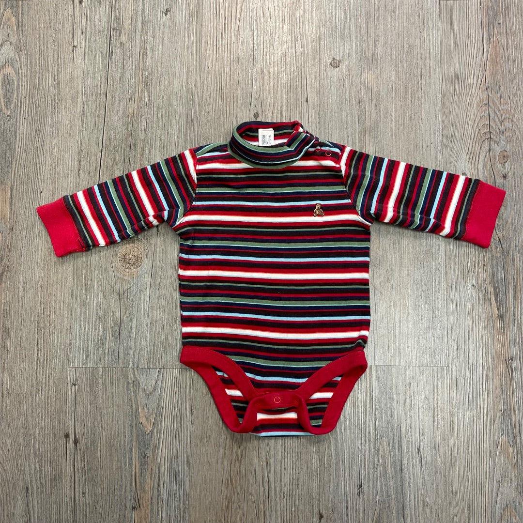 Multi Colour Gap LS Baby Onesie, 3-6M