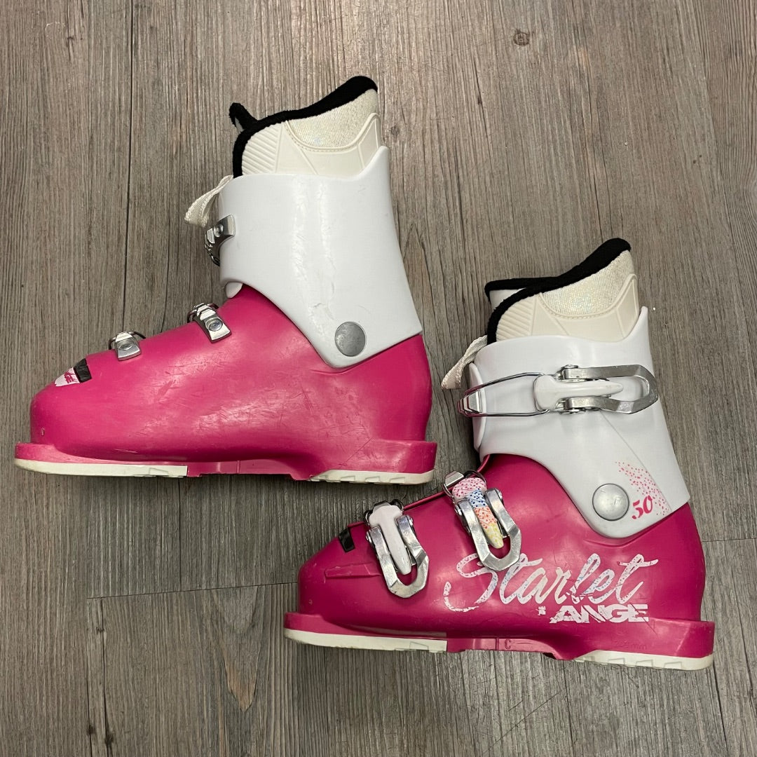 Pink White Starlet Lange Ski Boots, 249MM
