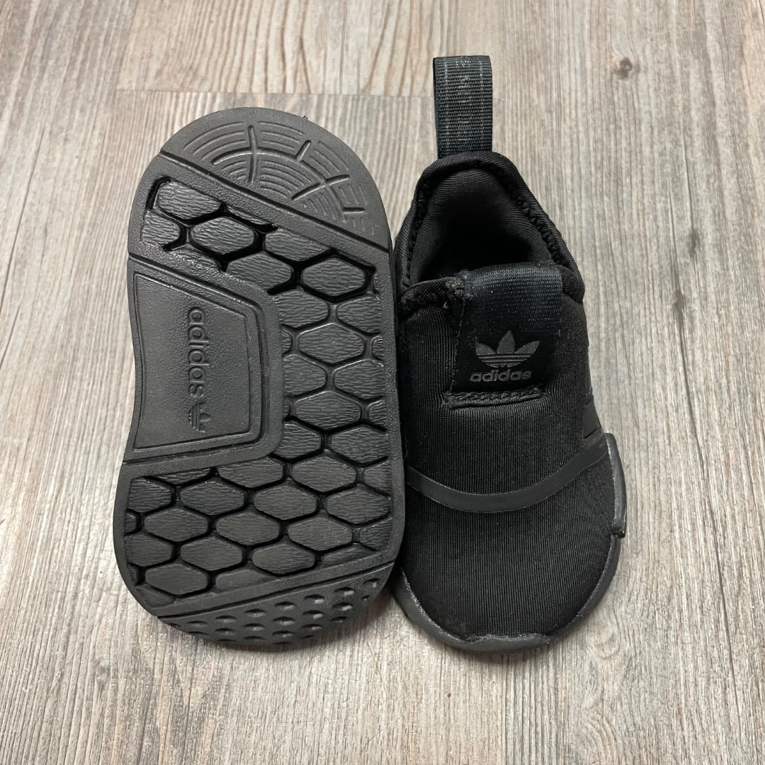 Black Adidas Slip On Sneaker, 4T