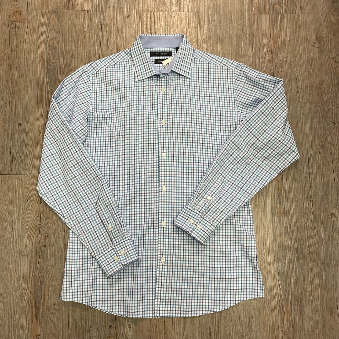 Checkered Marc New York Skinny LS Dress Shirt, 20Y