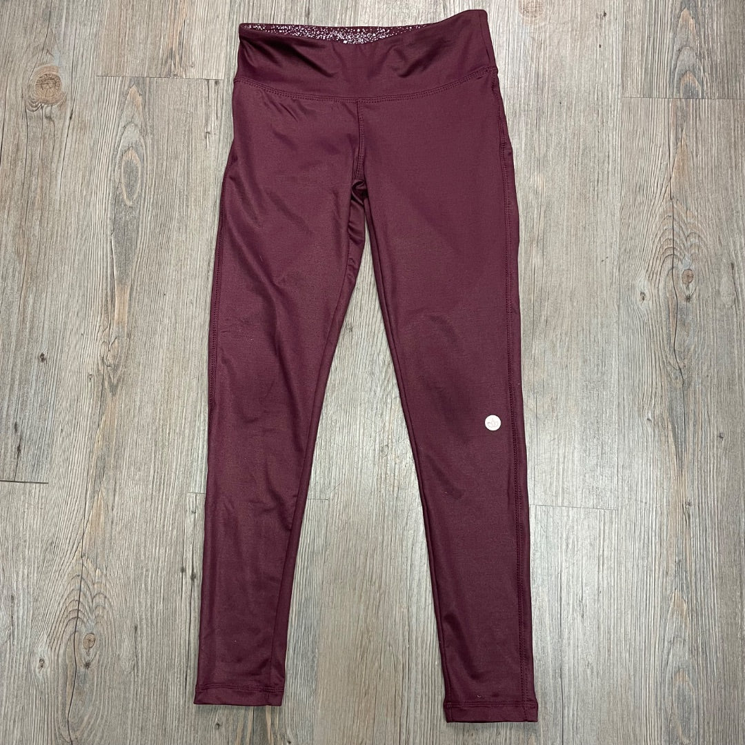 Maroon Jilly Yoga Legging, 10Y