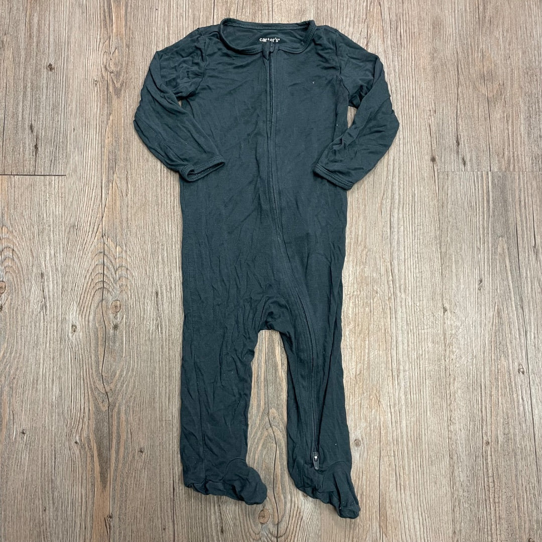 Steel Blue Carters Pj Onesie, 9M