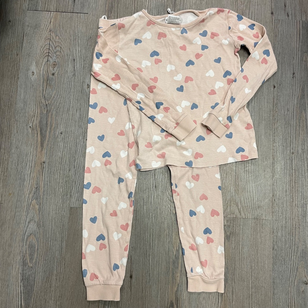 Multi colour Hearts H&M 2PC PJ Set, 8Y