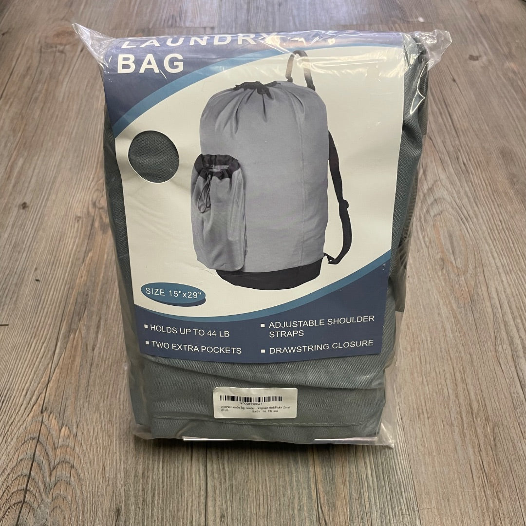 Grey Vividpaw NEW Back Pack Laundry Bag, 15"x29 inch