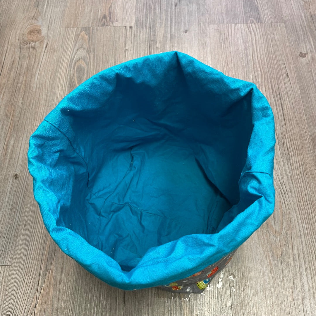 Grey/Blue Spaceship Toy Bag