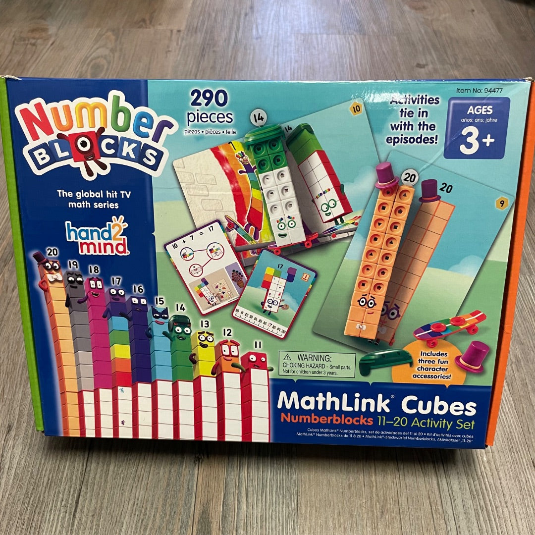 Multi Colour Hand 2 Mind Number Blocks, Pre-owned