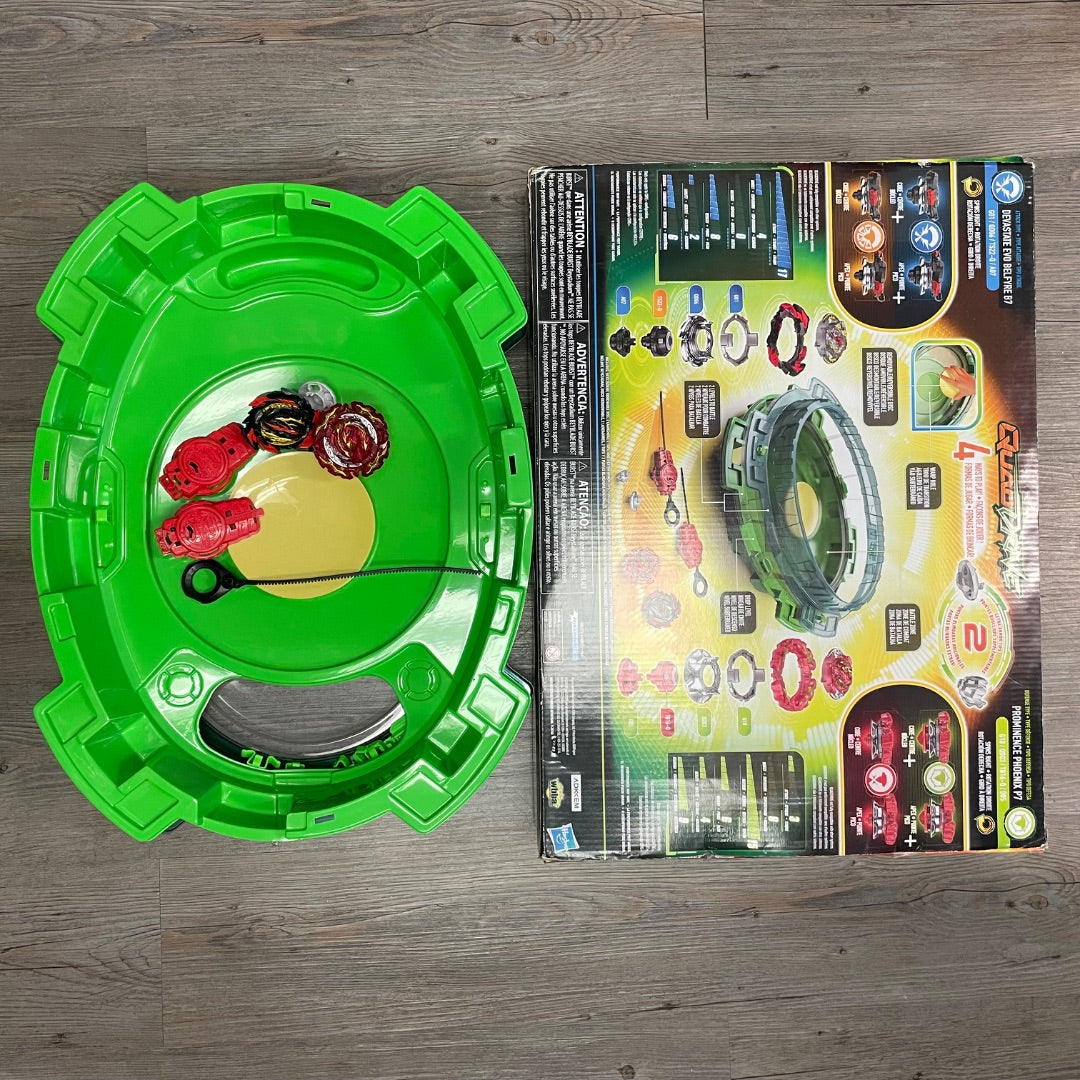 Multi Colour Beyblade Burst Quad Drive Interstellar Drop Battle Set, 8Y+