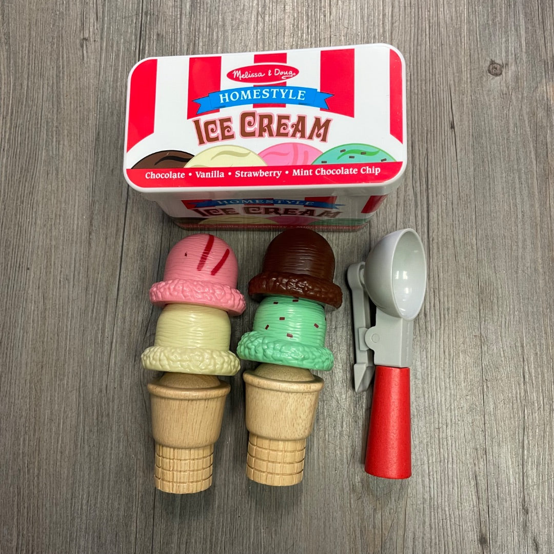 Multi Colour M&D Scoop & Stack Ice Cream Cone Magnetic Play Set, 3Y+