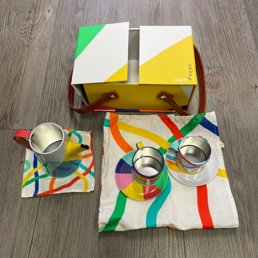 Multi Colour Lovevery Picnic Basket Set, 2Y+