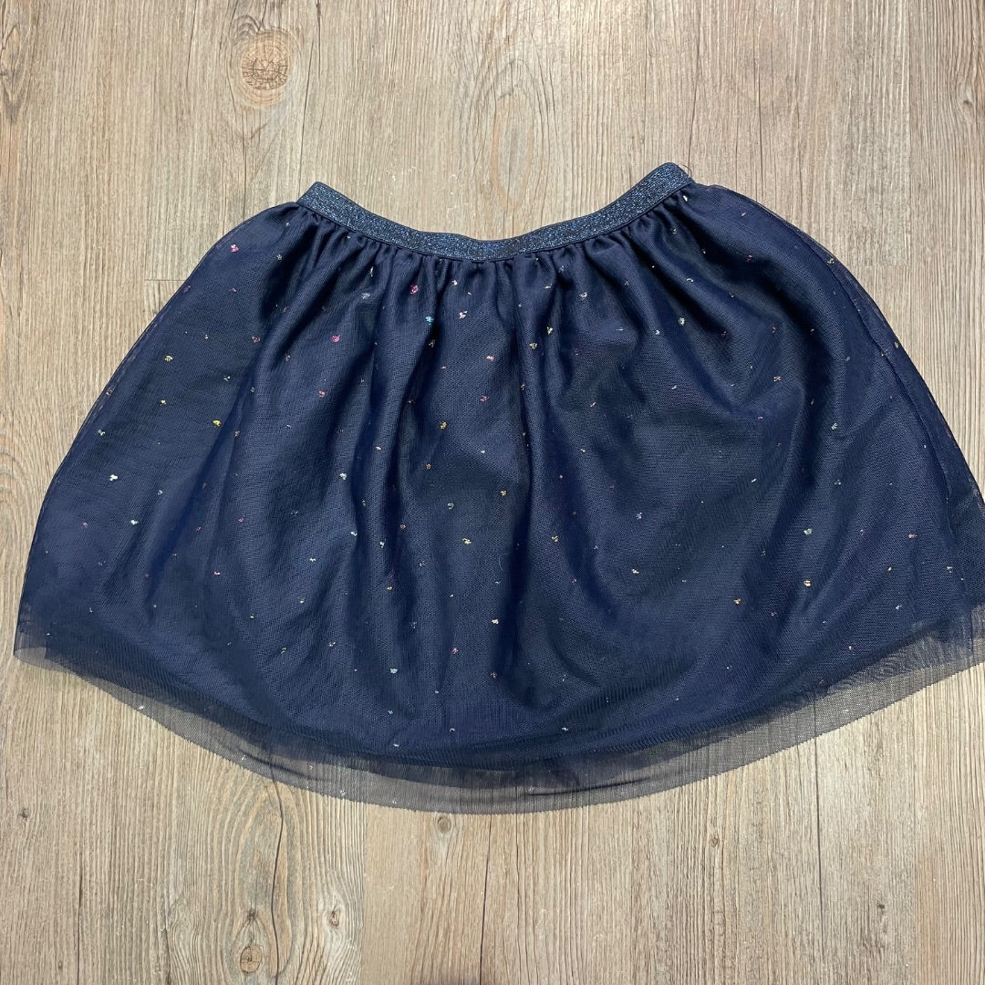 Navy H&M Glitter Tulle Skirt, 4-6Y