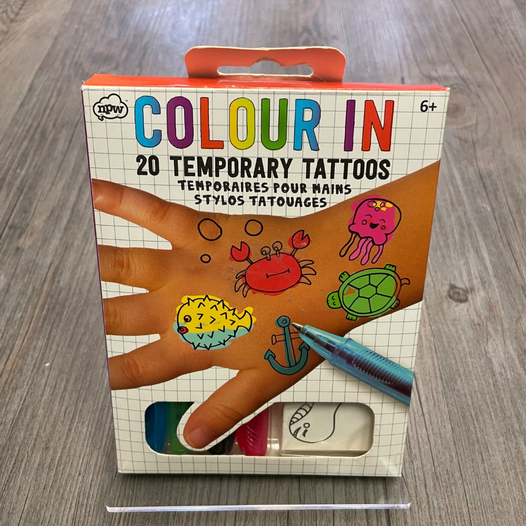 Colour In Temporary Tattoos 6Y+