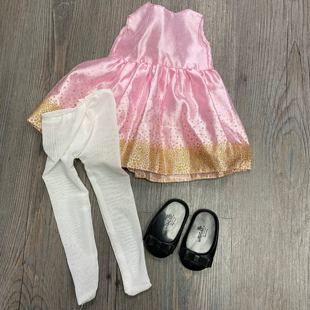 Pink ,Black White Our Generation Doll Clothing Set, 18 Inch Doll