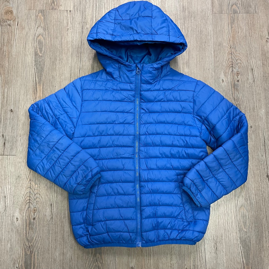 Blue George Puffer Jacket, 7-8Y